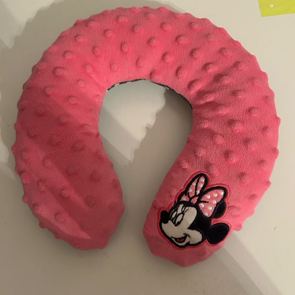 Disney Minnie Mouse Pink Neck Travel Pillow